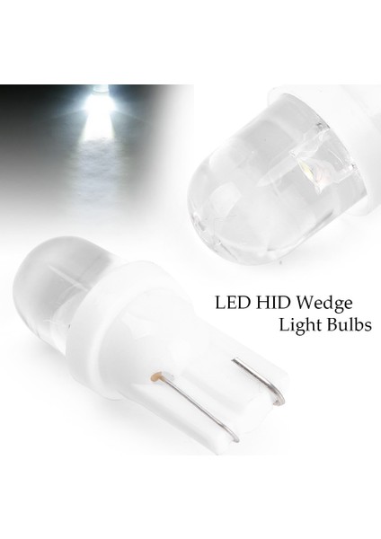 Dc 12V Evrensel T10 W5W Adet LED Hıd Işık Lambası Ampulleri Dome Plaka Beyaz Aydınlatma Yedek Ampul (Yurt Dışından)