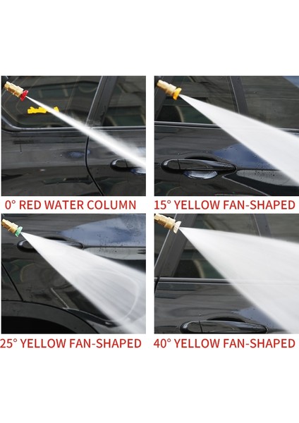Dört RENK035 Stili Yüksek Basınçlı Karışım Renkli Hızlı Bağlantı "su Tabancası Için Araba Yıkama Metal Jet Lance Nozulu (Yurt Dışından)