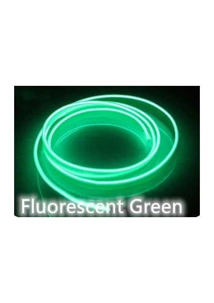 3m Tarzı Floresan Yeşil M Araba Iç LED Dekoratif Lamba El Kablolama Neon Şerit Otomatik Dıy Esnek Ortam Işığı USB Parti Atmosfer Diyodu (Yurt Dışından)