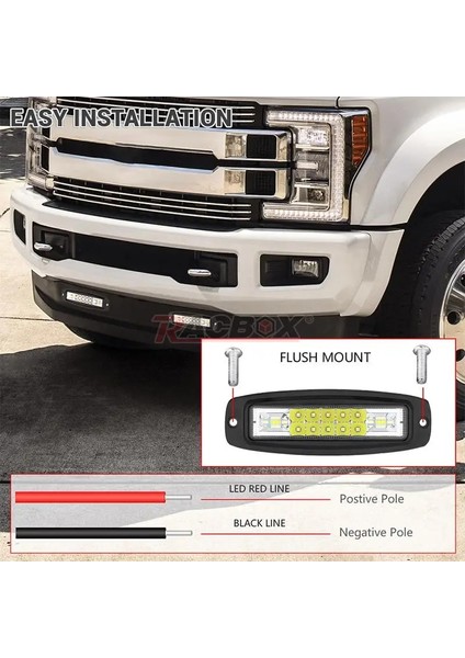 1 Adet Kehribar Tarzı 7 Inç Araba Gömme Montaj LED Pod Combo Çalışma Işık Çubuğu Oto LED Sürüş Geri Sürüş Lambası Atv Suv Kamyon Arazi Araçları 12V 24V (Yurt Dışından) indirimleri