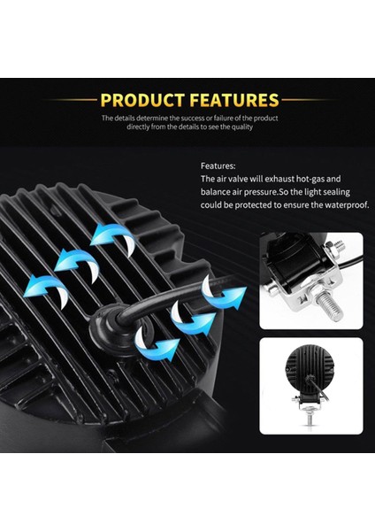2 Adet Yuvarlak Kırmızı Stil Nlpearl 12V 24V Su Geçirmez LED Bar Offroad 20W LED Çalışma Işığı 6d LED Angel Eyes Işık Çubuğu Suv Atv Kamyon Tekne 4x4 Motosiklet (Yurt Dışından)