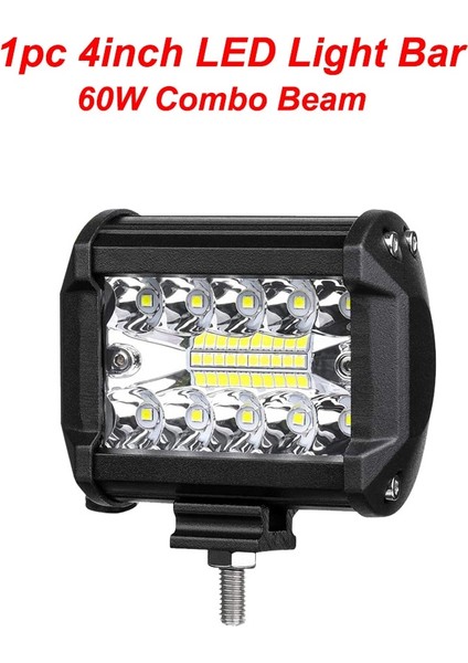 1 Adet 60W LED Çubuk Stili Anmıngpu 12V 24V LED Bar Spot Taşkın Tarak Inç LED Çalışma Işık Çubuğu Off Road Kamyon Için 4x4 Atv Tekne Araba Barra LED Farlar (Yurt Dışından)