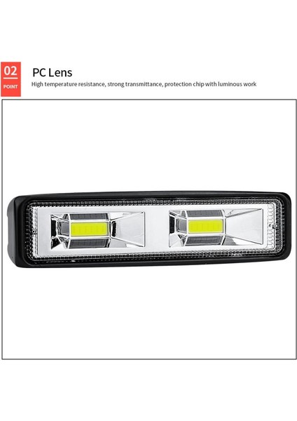 No.1 Tarzı V 48W Suv Atv Oto Motosiklet Kamyon Tekne Traktör Römork Offroad LED Çalışma Işığı Şerit Spot Araba Farları (Yurt Dışından)