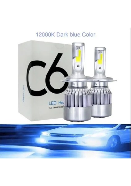 H3 Stili 12000K Oto LED Buz Ampul Için LED Far Araba LED Işık H4 H8 H Hb3 Bh4 H1 Otomobil Diyot Lambaları LED Ampul H7 Sis Lambası (Yurt Dışından)