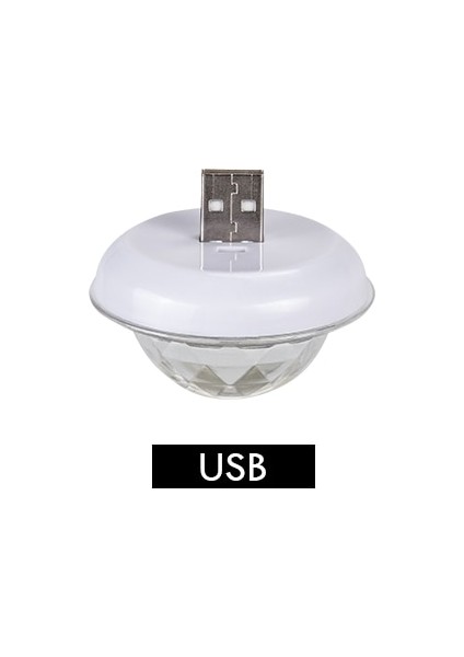 Dj Işığı LED Rgb USB Dj Lamba Çubuğu Gece Lambası Sahne Aydınlatma Atmosfer Dekoratif Işık Mikro Disko Topu Ses Parti Projeksiyon Işıkları (Yurt Dışından)