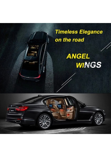 Yeşil Motosiklet Melek Kanatları LED Projeksiyon Lambası Gövde Kapı Gölgesi Lazer Karşılama Işıkları Oto Arka Lambaları Oto Dekoratif Işık (Yurt Dışından) indirimleri