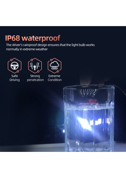 H3 Stili F2 Coolfox C6 LED H4 H7 H8 LED Far H1 H3 H11 H H27 Hb3 Hb4 Araba Ampulleri Oto Lambası 12V 6000K (Yurt Dışından) fırsatları