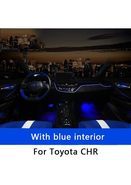 Araba LED Pano Atmosfer Işığı Toyota Chr C-Hr Aksesuarları Iç Parçaları Merkezi Kontrol Işık Dekor Şerit (Yurt Dışından) fiyatları