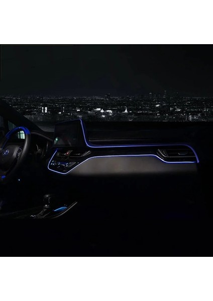 Araba LED Pano Atmosfer Işığı Toyota Chr C-Hr Aksesuarları Iç Parçaları Merkezi Kontrol Işık Dekor Şerit (Yurt Dışından) fırsatları