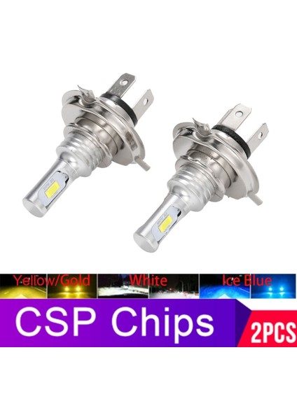 H9 Stili 6500K 2 Adet H4 H7 LED Canbus Hb Hb LED H8 H11 H13 LED Farlar Mini Lm Araba Işıkları Ampuller Hatasız Oto Lamba (Yurt Dışından)