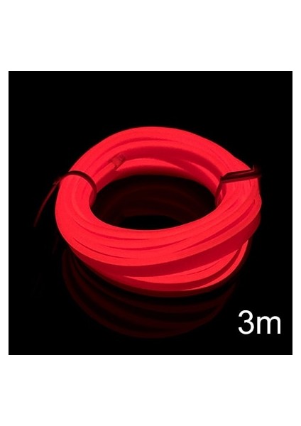 3 Milyon Kırmızı 3m El Soğuk Hat Esnek Araba Işıkları 12V Araba LED Neon El Tel Araba Soğuk Işık Şeridi Iç Dekorasyon Kalıplama Trim Şeritleri (Yurt Dışından)