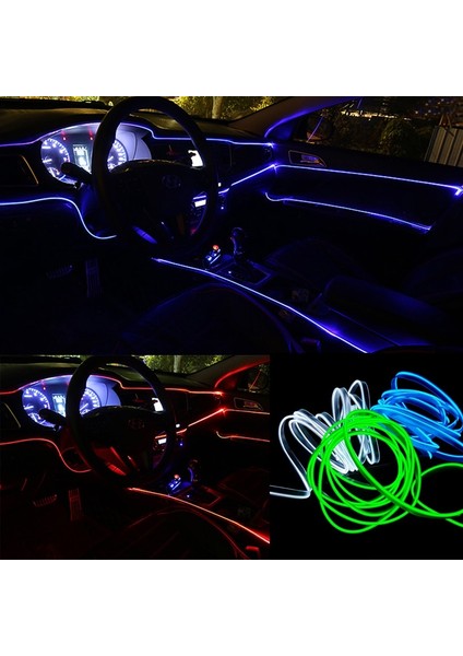 3 Milyon Kırmızı 3m El Soğuk Hat Esnek Araba Işıkları 12V Araba LED Neon El Tel Araba Soğuk Işık Şeridi Iç Dekorasyon Kalıplama Trim Şeritleri (Yurt Dışından) fırsatları