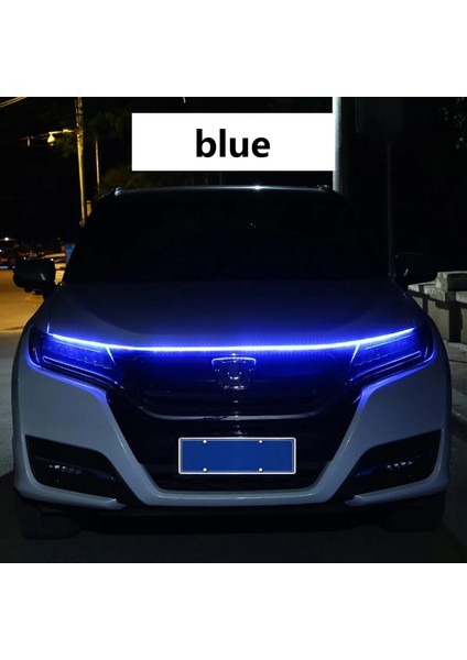 1.5 Milyon Stili Mavi Lymoyo LED Şerit Kaput Işık Araba LED Işık Şeridi Araba Hood Esnek Gündüz Çalışan Işık Şeridi Evrensel Dekorasyon Lambası (Yurt Dışından)