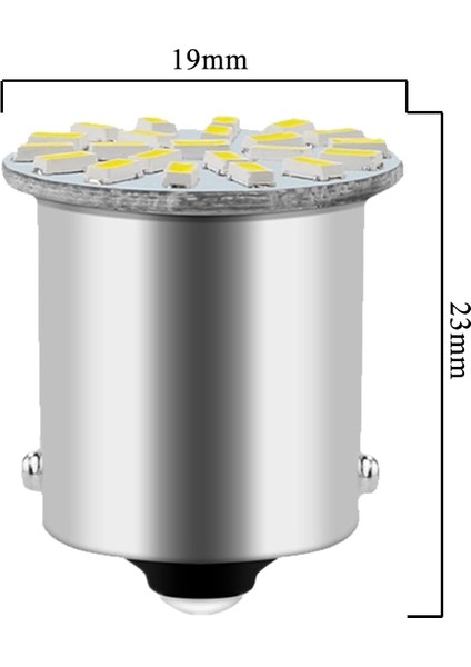 1156 Kırmızı Ar LED Ampul Ba BAY15D W PY21W Dönüş Sinyali Işığı 12V Md 7000K Beyaz Otomatik Geri Park Freni Lambası (Yurt Dışından) fiyatları