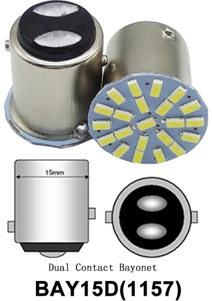 1156 Kırmızı Ar LED Ampul Ba BAY15D W PY21W Dönüş Sinyali Işığı 12V Md 7000K Beyaz Otomatik Geri Park Freni Lambası (Yurt Dışından) fırsatları