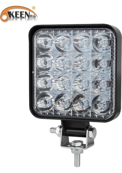 1 Adet Mini 48W Spot Stili Okeen Mini LED 48W LED Çalışma Işık Çubuğu Kare Spot Işın 24V 12V Off Road LED Işık Çubuğu Kamyon 4x4 4WD Araba Suv Atv IP67 (Yurt Dışından)
