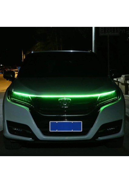 Mor Tarzı Yeşil Okeen 180CM LED Araba Kaput Işıkları Şeridi Evrensel Motor Kaputu Kılavuzu Dekoratif Işık Çubuğu Oto Farlar Araba Gündüz Çalışan Işık (Yurt Dışından)