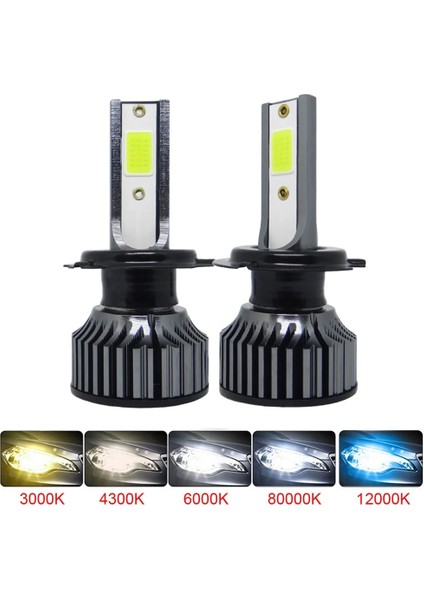 H9 Stili 12000K Anbus Araba Farları Ampul LED H4 H7 H1 H3 H11 H13 H Hb3 Hb Lm Buz Cob 6500K 4500K Otomatik Sis Lambası (Yurt Dışından) fırsatları