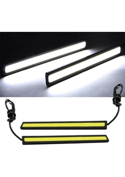 Resim Olarak M Evrensel Araba Cob LED Şerit Araba Gündüz Çalışan Sis Lambası Drl Sürüş Şerit Işık Oto Için Esnek LED Işıklar (Yurt Dışından)