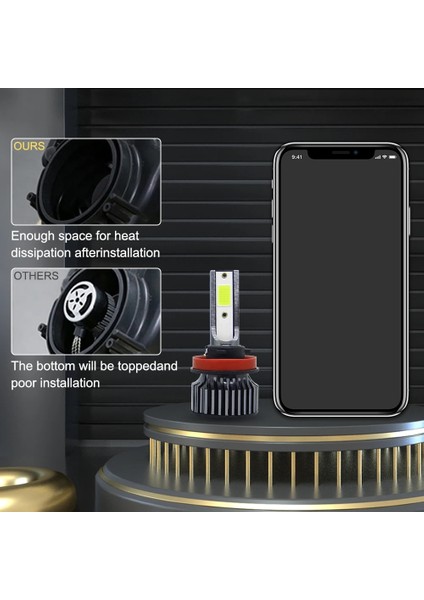 H11 Stili 6500K 2 Adet H1 H3 H4 H7 LED Ampul H8 H11 Hb Hb Araba Far Ampülleri Lm 8000K Araba Işıkları Otomobiller 12V Sis Lambası (Yurt Dışından) fırsatları