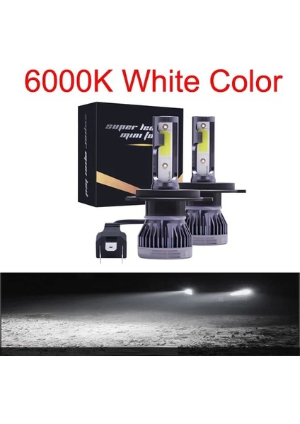 H9 Stili 6000K Pampsee Mini H7 H4 LED Ampul Araba Far H11 H1 H8 H3 H9 Hb3 Hb4 Hi-Lo Işın 72W Lm Otomatik Far Ledk (Yurt Dışından)