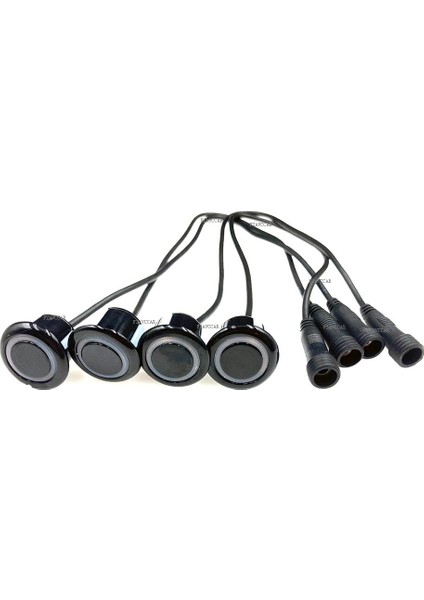 20 mm Tarzı 4 Adet Beyaz 4 Parça Systemblackwhitesilver Renkli Oto Su Geçirmez Sensör Araba Ters Radar Sesli Uyarı Göstergesi Probu Güvenli Sürüş (Yurt Dışından)