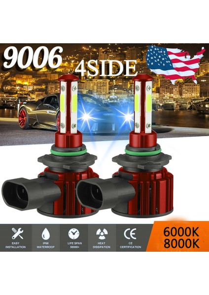 H8 Stili 8000K Buz Mavisi Işık Cartnt LED Lm Araba Far Ampülleri H7 H8 H9 H11 Araba Işık Hb Hb4 Oto Lamk 8000K LED Ampul 12V Lamba (Yurt Dışından) fiyatları