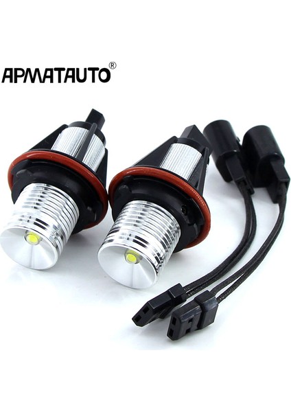 10W Mavi 2x Hatasız 10W LED Angel Eyes Marker Işıkları Ampuller Whitebluered Bmw E39 E53 E60 E61 E63 E64 E65 E66 E (Yurt Dışından)