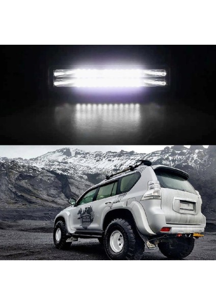 28LED 1 Adet Tarzı Araba Işık Montajı LED Sis Farları Off Road 4x4 48W Spot Işın Kamyonlar Için LED Işık Çubuğu Atv Suv Drl LED Spot Işığı Çalışma Işığı Çubuğu (Yurt Dışından) indirimleri