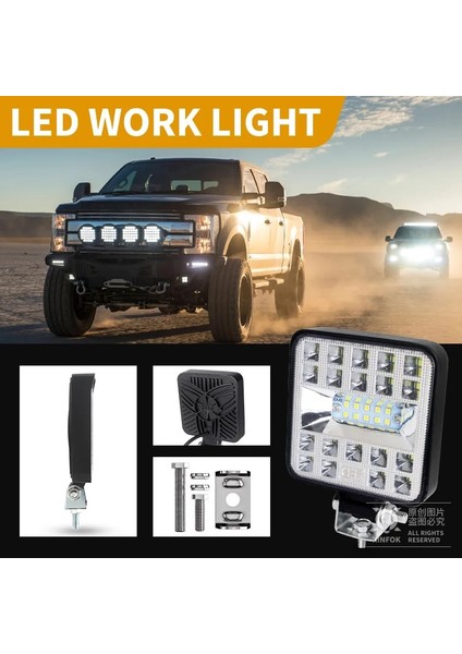 87W 1 Adet Tarzı Araba LED Çalışma Işığı Combo Bea Smd 87 Watt Süper Parlak Taşkın Noktası 6500K Dc Volt Spot Kamyon 4x4 4WD (Yurt Dışından) fiyatları