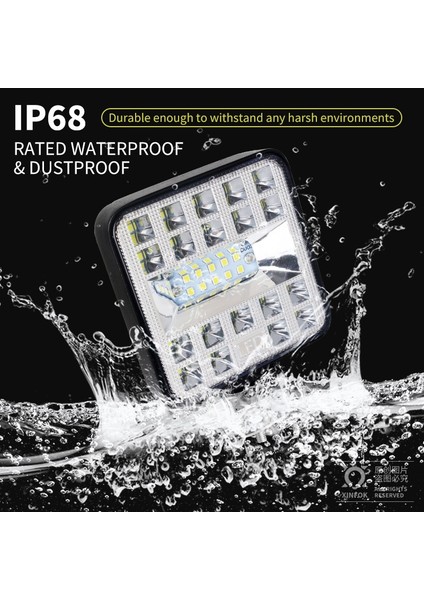 87W 1 Adet Tarzı Araba LED Çalışma Işığı Combo Bea Smd 87 Watt Süper Parlak Taşkın Noktası 6500K Dc Volt Spot Kamyon 4x4 4WD (Yurt Dışından) modelleri