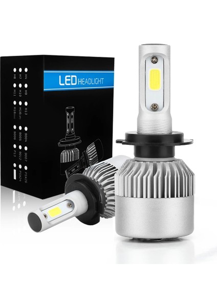 H8 Stili S2-6000K Coolfox Araba Işıkları Ampüller H1 H LED H Hb2 H8 H Hb Hb4 H H27 H3 LED Far Oto Lambası 12V (Yurt Dışından)