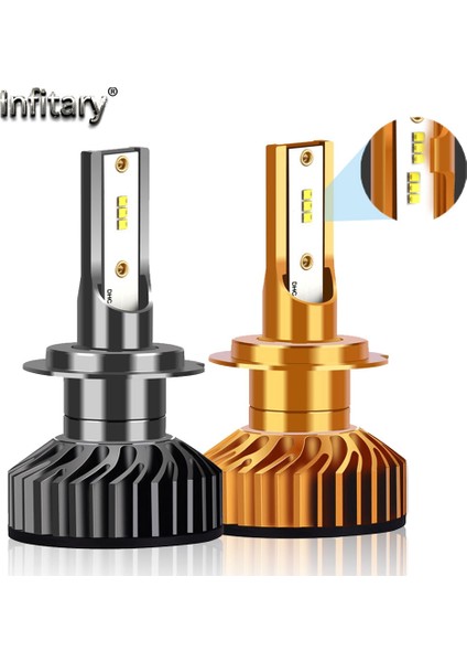 H1 Stili Gloden Infitary H4 H7 LED Far Ampülleri Lk Ze Arabalar Için Otomatik Buz Lambası H1 H3 H11 H13 H Hb3 Hb4 Sis Farları (Yurt Dışından) fırsatları
