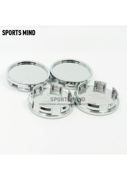 Gümüş Tarzı 4pcslot 58 mm Abs Boş Tekerlek Jant Kapağı Hub Kapak Araba Tekerlek Lastik Jantlar Merkezi Poyra Kapakları Araba Styling Aksesuarları (Yurt Dışından)