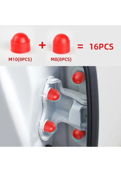 Kırmızı Stil Ar Iç Aksesuarlar Mitsubishi Asx Lancer Outlander Pajero Araba Styling Için Evrensel Otomatik Vidalı Koruma Kapağı (Yurt Dışından)