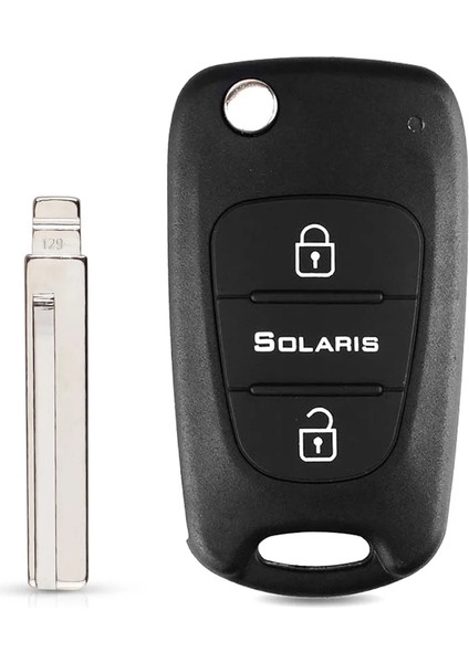 Solarıs Tarzı Hyundai Için Dandkey Hyundai I20 I30 IX35 I35 Solaris Rıo Elantra Kia K5 Verna Picanto Sportage Flip Araba Uzaktan Anahtar Kutu Fob Kabuk (Yurt Dışından)