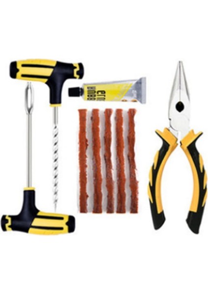 5 Adet Tarzı Araba ve Motosiklet Lastik Tamir Takımları Için 4 Parçalı Özel Küçük Lastik Tamir Aletleri Seti, Araba Kullanıcıları Için Acil Bakım (Yurt Dışından)