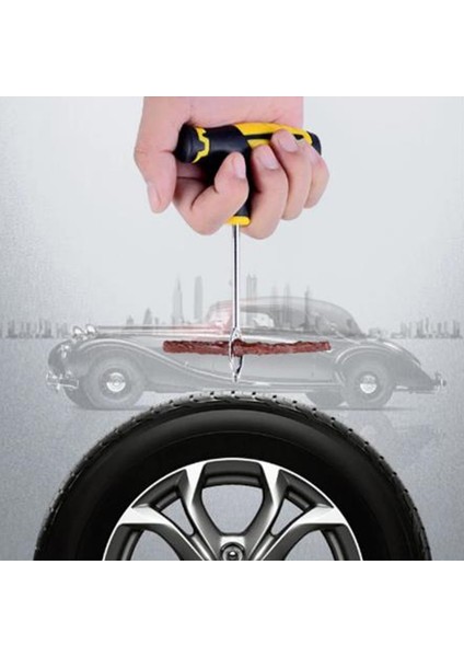 5 Adet Tarzı Araba ve Motosiklet Lastik Tamir Takımları Için 4 Parçalı Özel Küçük Lastik Tamir Aletleri Seti, Araba Kullanıcıları Için Acil Bakım (Yurt Dışından)