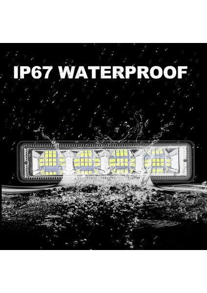 2 Adet 72W Tarzı Araba Işık Montajı LED Sis Farları Off Road 4x4 48W Spot Işın Kamyonlar Için LED Işık Çubuğu Atv Suv Drl LED Spot Işığı Çalışma Işığı Çubuğu (Yurt Dışından) fırsatları