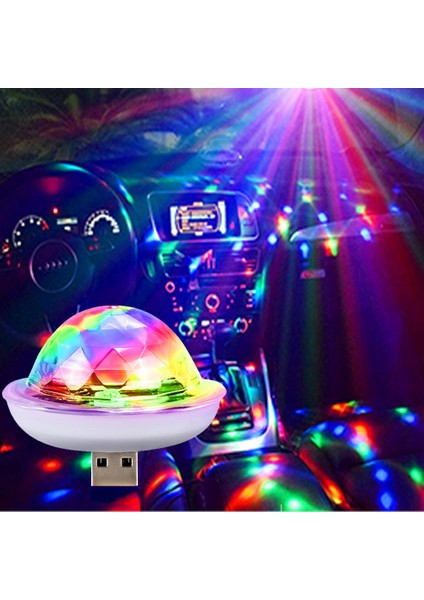 Elma LED Rgb USB Dj Lamba Çubuğu Gece Lambası Sahne Aydınlatma Atmosfer Dekoratif Işık Mikro Disko Topu Ses Parti Projeksiyon Işıkları (Yurt Dışından)