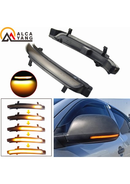 Dinamik Füme Skoda Octavia Mk2 A5 Superb B6 3t Için Dinamik Flaşör LED Dönüş Sinyali Ayna Işığı (Yurt Dışından)