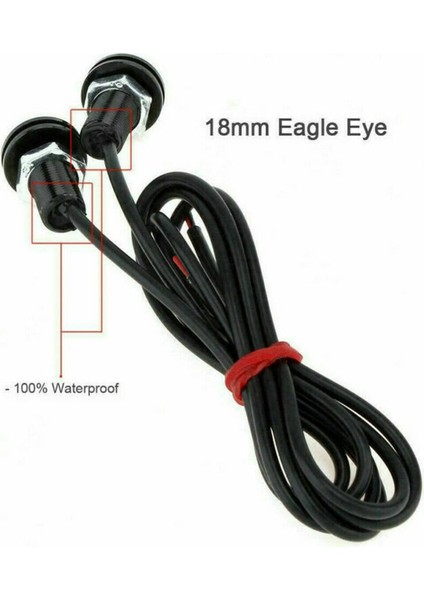 Amber Rengi 4 Adet LED Araba Kartal Göz Işık Oto Kamyon Ford Suv Raptor Tarzı Evrensel Amber Yüksek Li Araba Grille Aydınlatma Kiti (Yurt Dışından) fiyatları