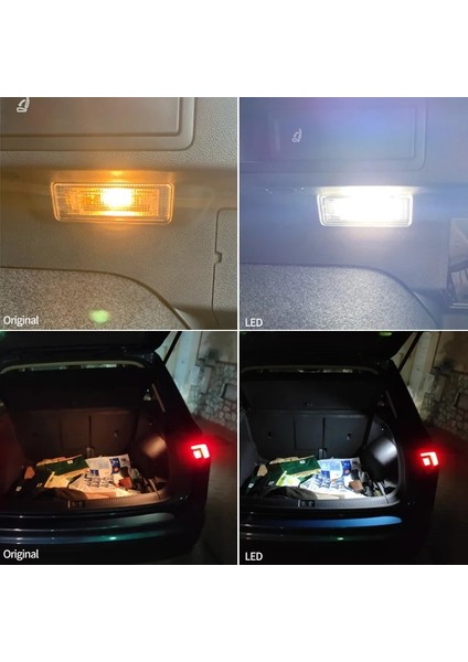 1 Bilgisayar 1x LED Bagaj Bölmesi Bagaj Boot Işıkları Vw Golf Mk5 Mk6 Mk7 Jetta Passat B6 B7 Brocco Tiguan Touran Touareg T5 (Yurt Dışından)