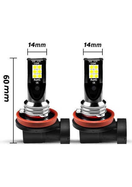 H9 Stili 3000K Altın Sarısı Aslent H8 H11 LED Hb Hb Sis Farları Ampul Md 2400LM 3000K 6000K Beyaz Araba Sürüş Lambası Otomatik 12V 24V (Yurt Dışından) indirimleri