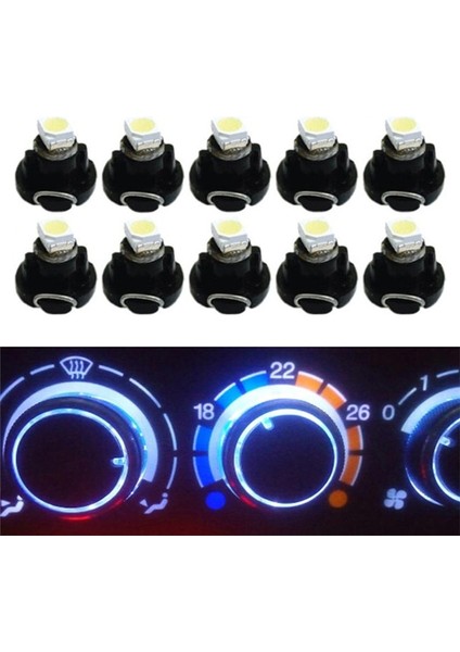 Sarı T3 LED 12V 0.2W Araba Oto Iç Gösterge Ampulleri Pano Lambaları Neo Kama Iklim Göstergeleri Araba Gösterge Işıkları (Yurt Dışından)