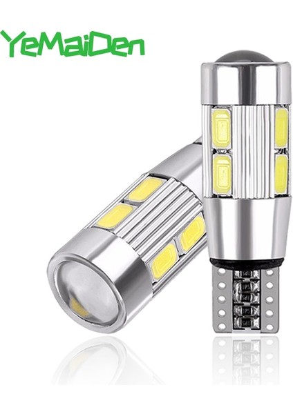 Buz Mavisi 2x W5W T10 LED Canbus No Ev 6000K Smd Araba 5W5 LED Ampul Boşluk Kama Yan Dönüş Sinyali Işık Süper Parlak Beyaz (Yurt Dışından) fiyatları