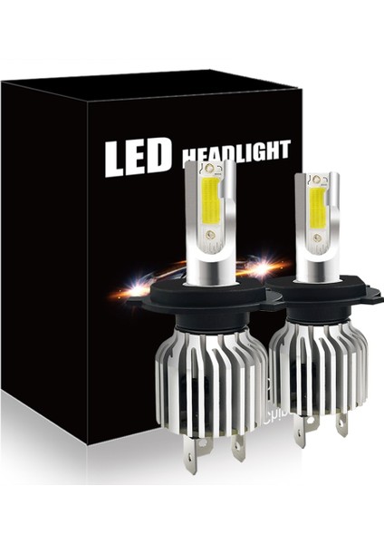 H11 Stili 6000K Oto LED Buz Ampul Için LED Mini Araba Far Araba LED Işık H4 H8 H Hb3 Bh4 H1 Otomobil Diyot Lambaları H4 LED Ampul H7 (Yurt Dışından)