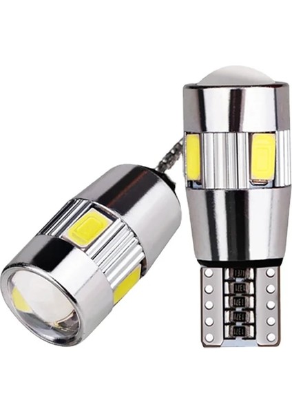 Buz Mavisi 2x Araba 5W5 LED Ampul T10 W5W LED Sinyal Işığı Canbus 12V 6000K Otomatik Klerans Kama Yan Ters Lambalar Smd Mavi Hata Yok (Yurt Dışından)