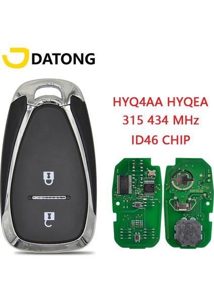 Siyah Stil HYQ4AA 315MHZ Datong Dünya Araba Uzaktan Anahtarsız Giriş Chevrolet Cruze Spark Camaro Equinox Malibu Idhz Fcc HYQ4EA Araba Anahtarı (Yurt Dışından)