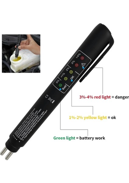 Siyah Stil 5led Göstergesi ile Fren Yağı Test Cihazı Sıvı Testi Yağ Si Test Kalemi Oto Araba Teşhis Araçları Fren Hidroliği Test Cihazı (Yurt Dışından) indirimleri